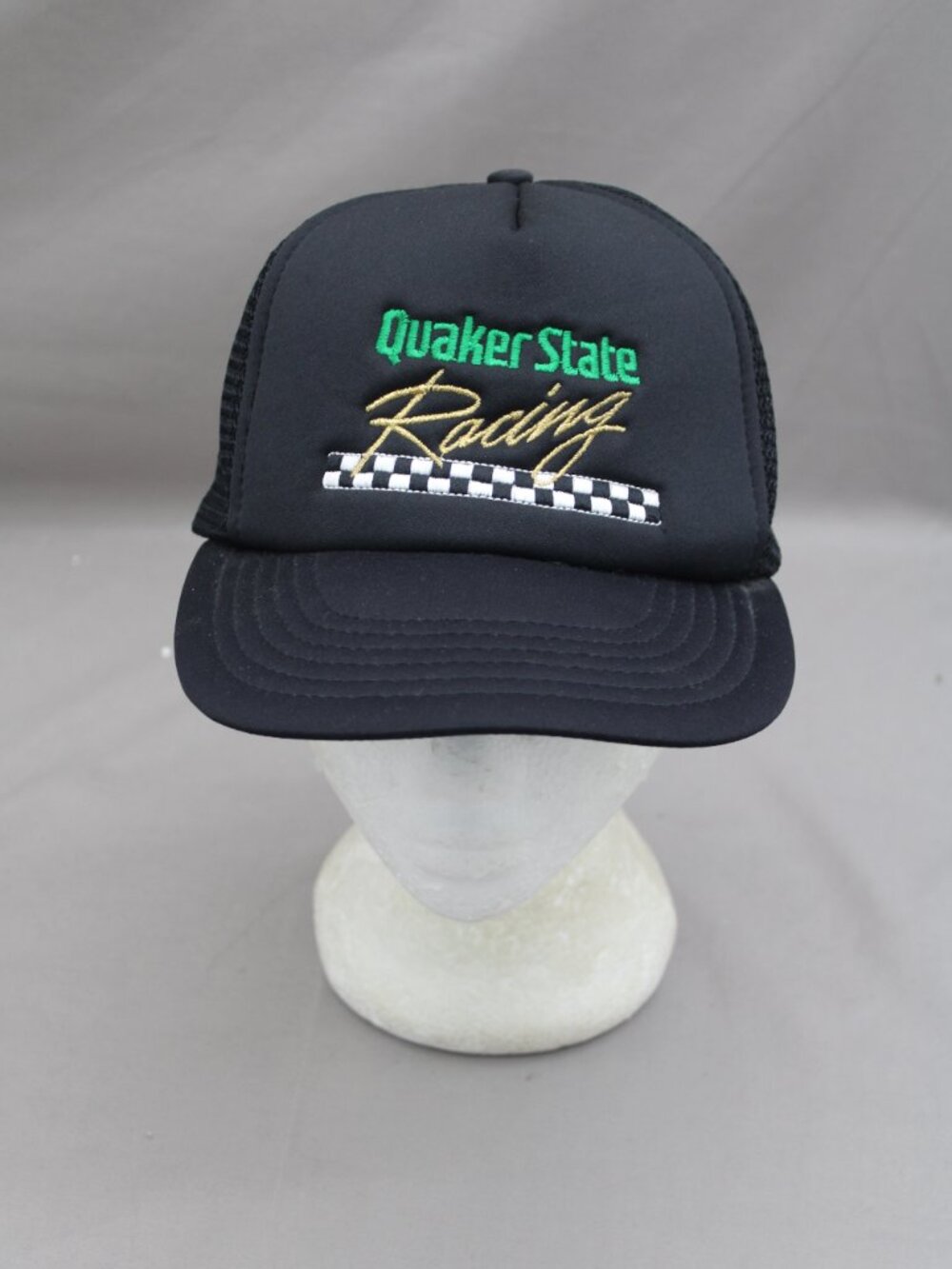 Vintage Car Racing Trucker Hat - Quaker State Racing - Adult Snapback
